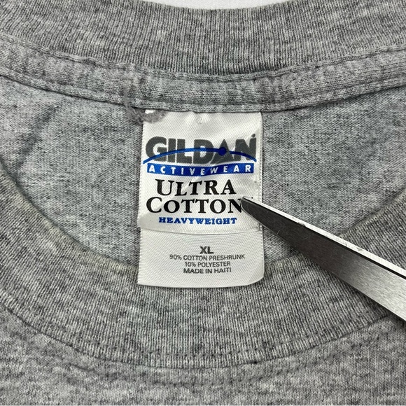 Vtg Pontiac GTO Cheetah Mens T-Shirt XL Y2K Double Sided Grey Hot Rod B7 - Picture 3 of 9